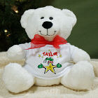Christmas Star Personalized Plush Teddy Bear